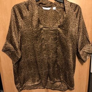 NY&C Leopard Print Blouse